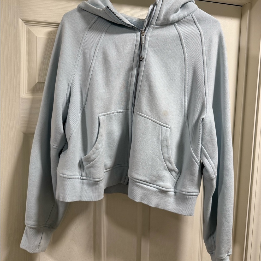 Lululemon light blue scuba full zip